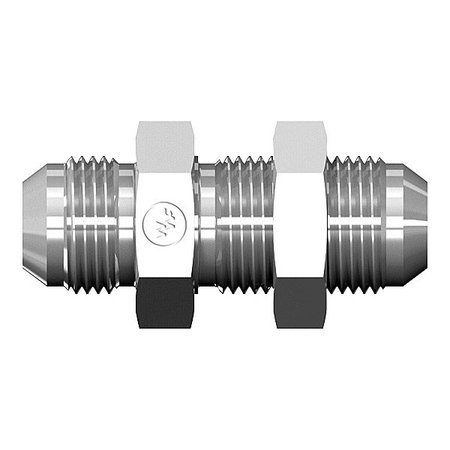 WORLD WIDE FITTINGS Male JIC to Male JIC Bulkhead Union - With Locknut 5325X05X05LN